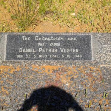 VORSTER Daniel Petrus 1863-1946