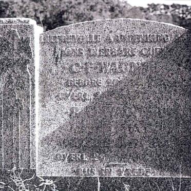 WAGNER Christiaan Frederick 1861-1938 &amp; Rachel Catharina VAN DER WALT 1869-1922