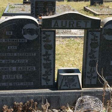 AURET Johannes Barend -1959 &amp; Gertruida Elizabeth -1990