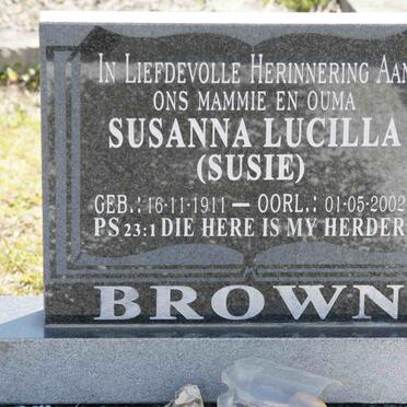BROWN Susanna Lucilla 1911-2002