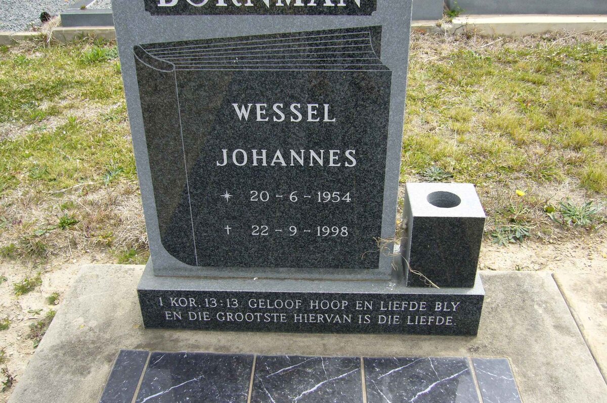 BORNMAN Wessel Johannes 1954-1998
