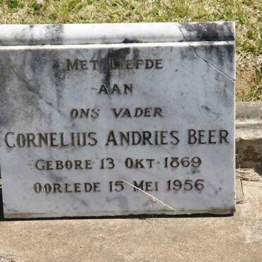 BEER Cornelius Andries 1869-1956