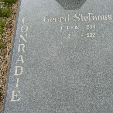 CONRADIE Gerrit Stefanus 1934-1992