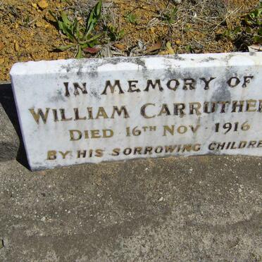 CARRUTHERS William -1916