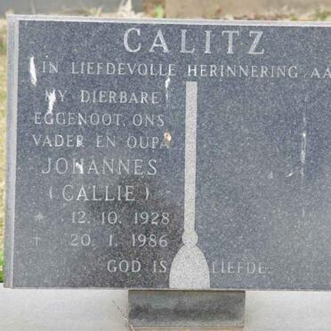 CALITZ Johannes 1928-1986