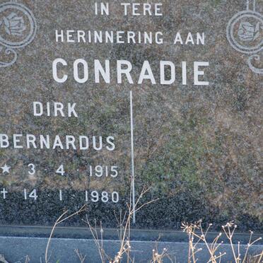 CONRADIE Dirk Bernardus 1915-1980
