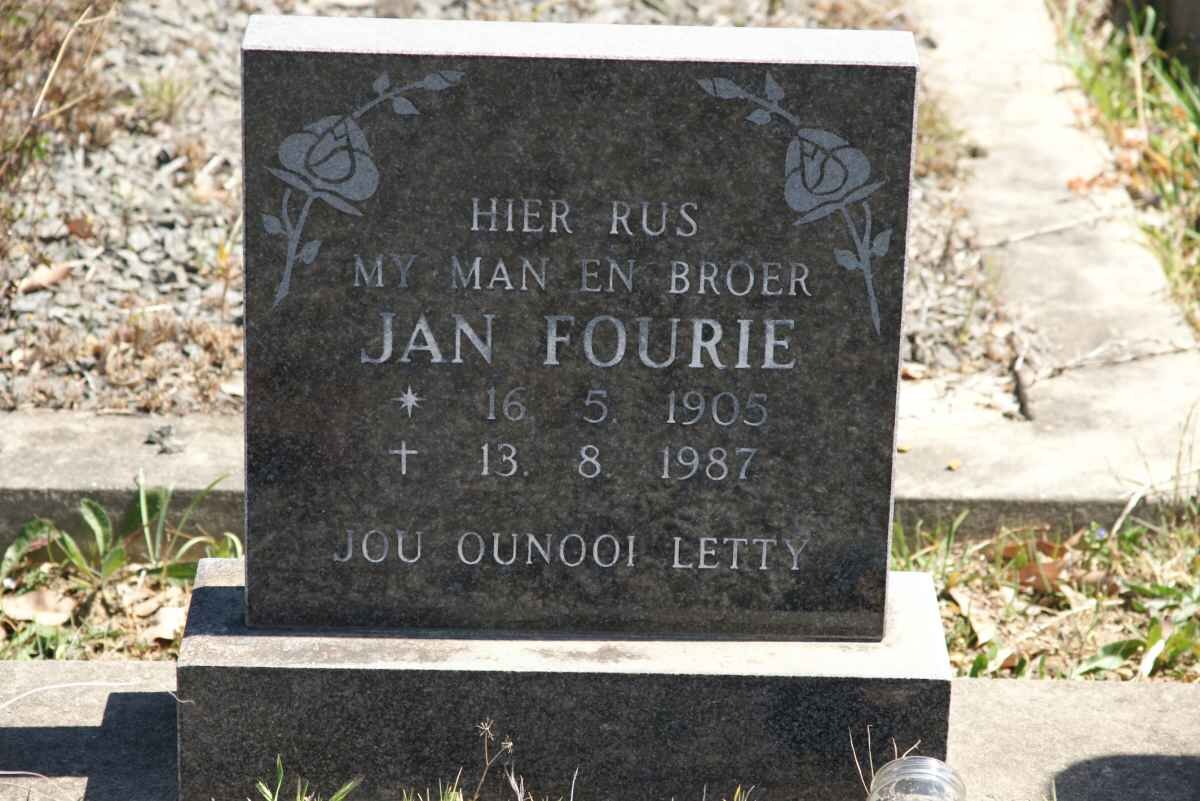 FOURIE Jan 1905-1987