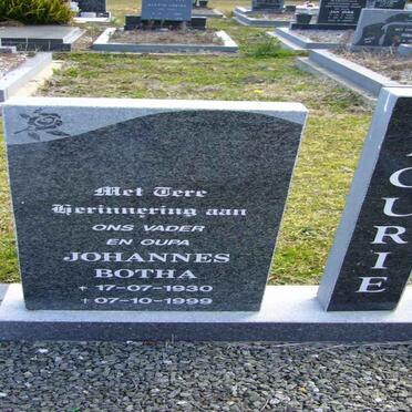 FOURIE Johannes Botha 1930-1999