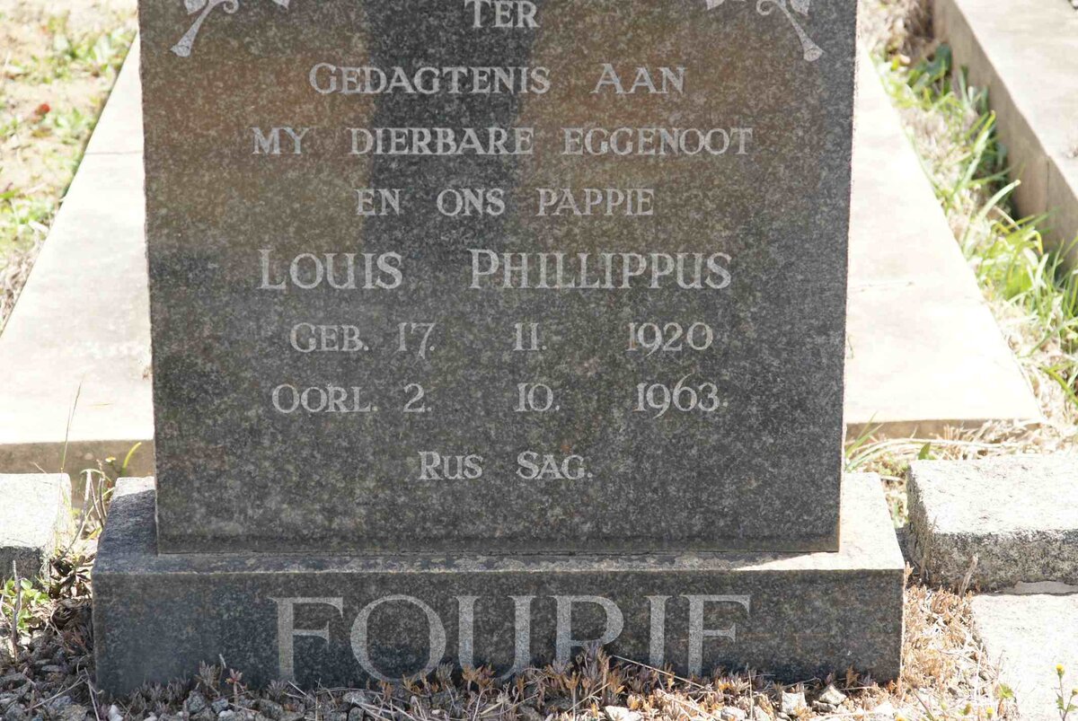 FOURIE  Louis Phillippus 1920-1963