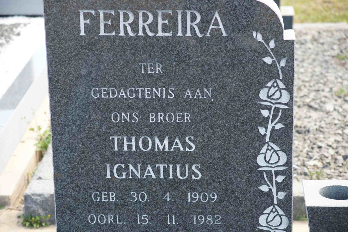 FERREIRA Thomas Ignatius 1909-1982