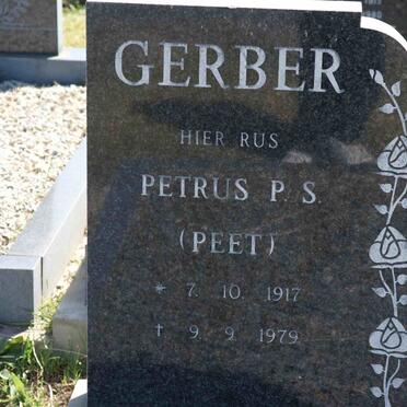 GERBER Petrus P.S. 1917-1979