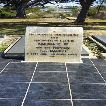 HOVEN Maria E.N., van der nee NAUDé 1881-1944