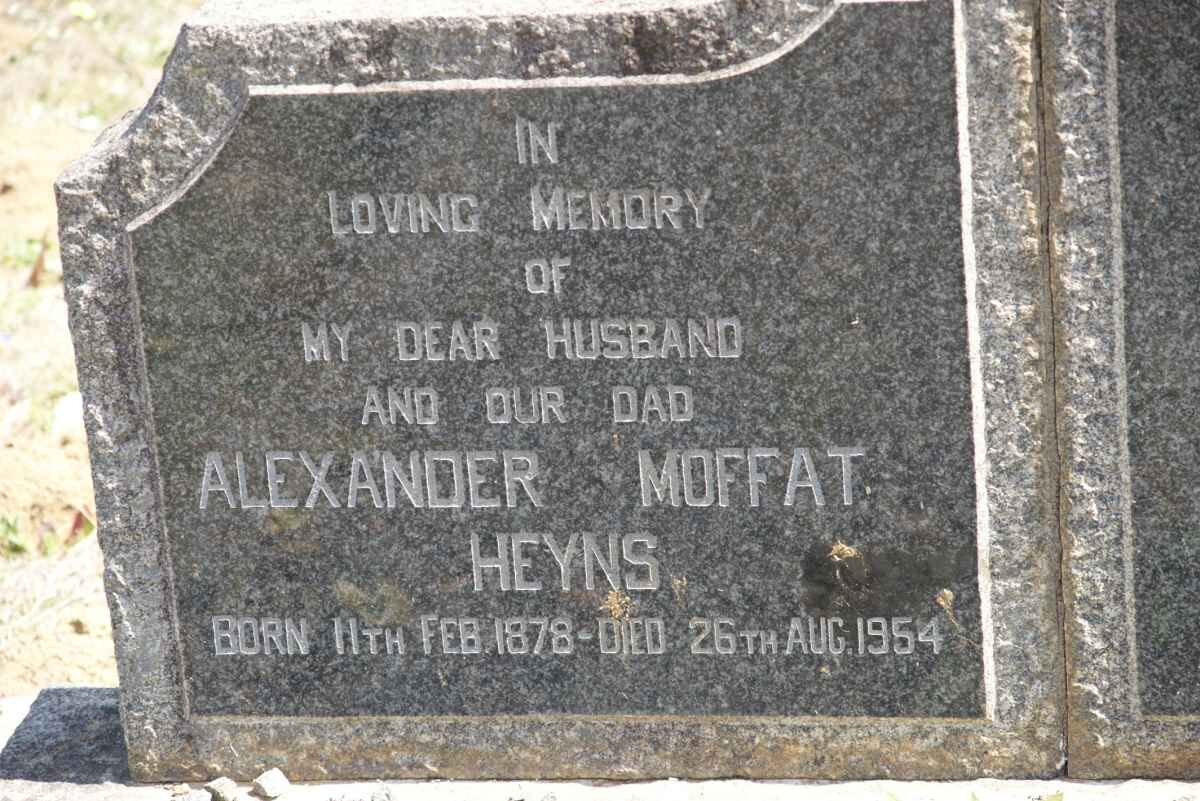 HEYNS Alexander Moffat 1878-1954