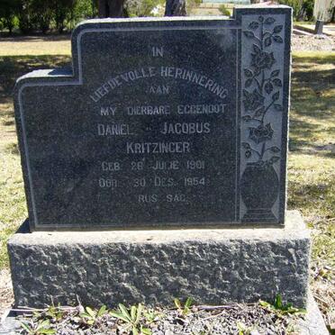 KRITZINGER Daniel Jacobus 1901-1954