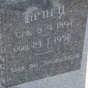 KRITZINGER Henry 1897-1957