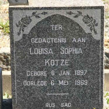 KOTZE Louisa Sophia 1897-1969