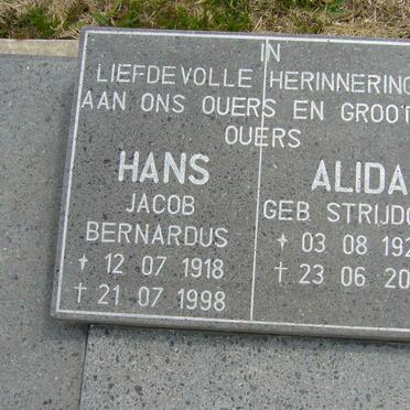 KRUGER Jacob Bernardus 1918-1998&amp; Alida STRYDOM 1920-2001