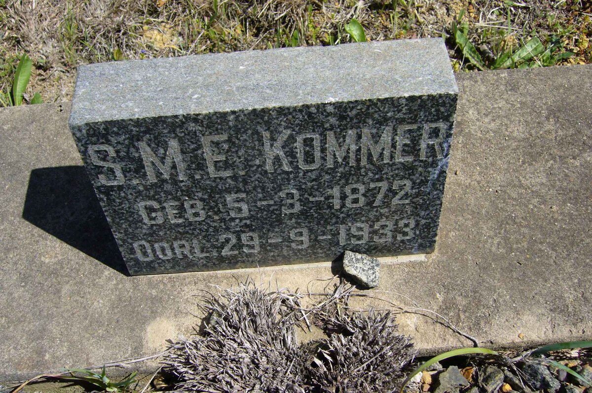 KOMMER S.M.E. 1872-1933