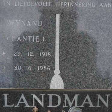 LANDMAN Wynand 1918-1986