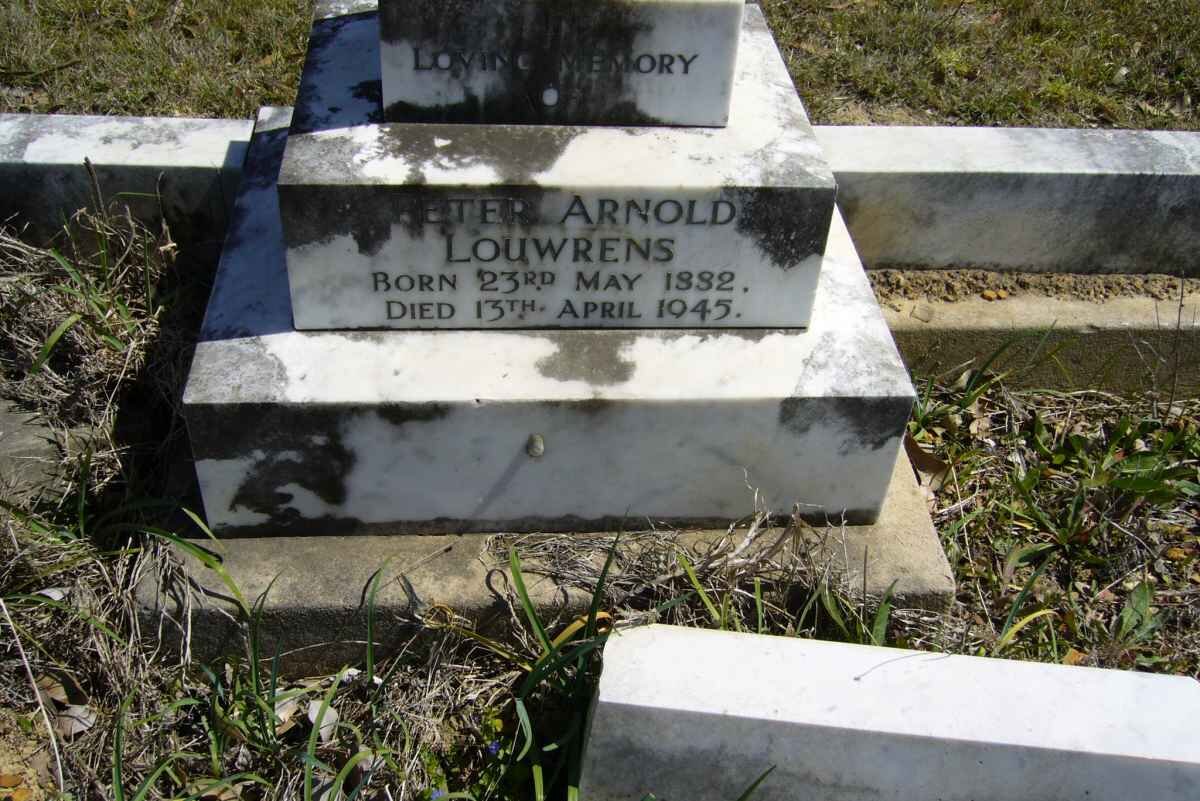 LOUWRENS Peter Arnold 1882-1945