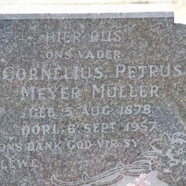 MULLER Cornelius Petrus Meyer 1878-1957