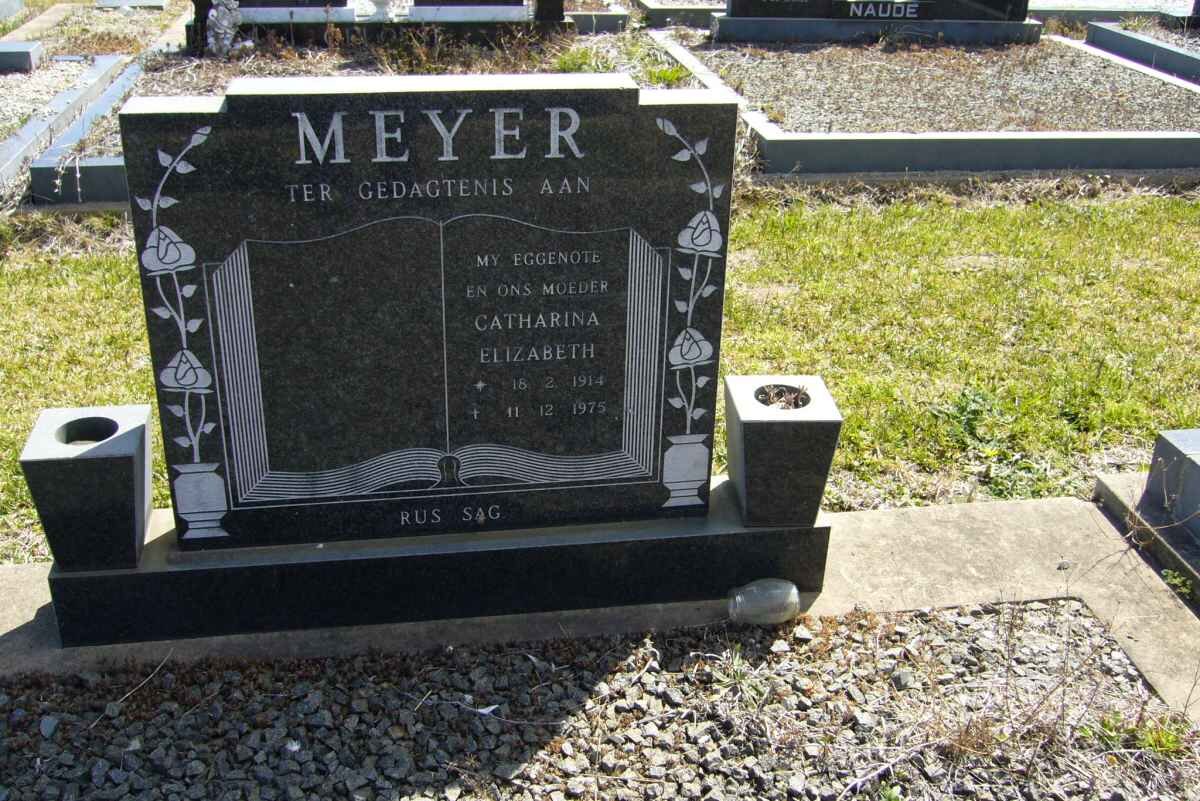 MEYER Catharina Elizabeth 1914-1975