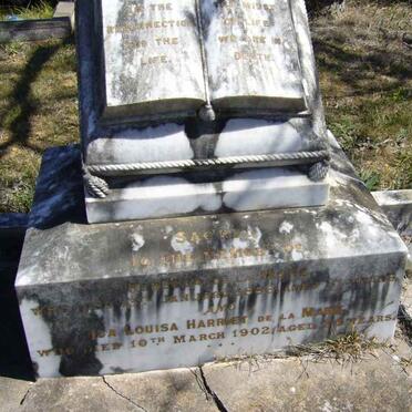 MARE Rebecca, de la -1888 :: DE LA MARE Ida Louisa Harrier -1902