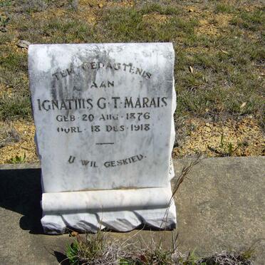 MARAIS Ignatius G.T. 1876-1918