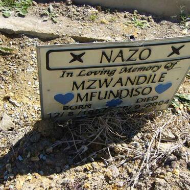 NAZO Mzwandile Mfundiso 1957-2004