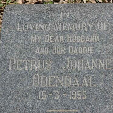 ODENDAAL Petrus Johannes -1955