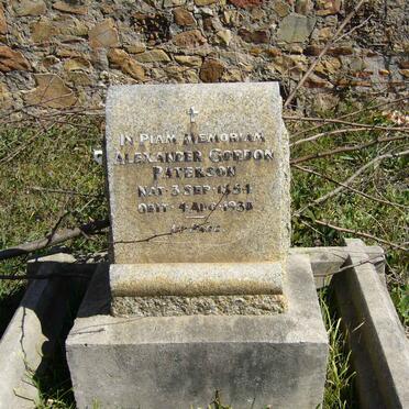 PATERSON Alexander Gordon 1854-1930