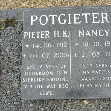 POTGIETER Pieter H.K. 1912-2006 &amp; Nancy 1916-1995