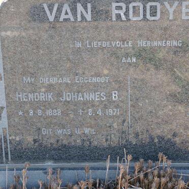 ROOYEN Hendrik Johannes B., van 1888-1971