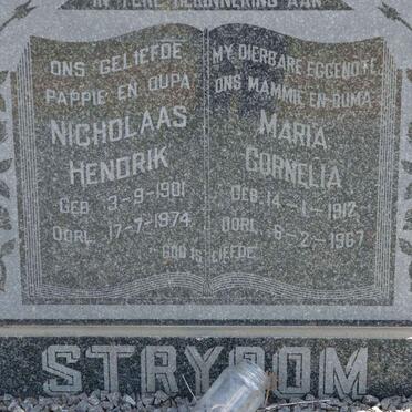 STRYDOM Nicholaas Hendrik 1901-1974 &amp; Maria Cornelia 1912-1967