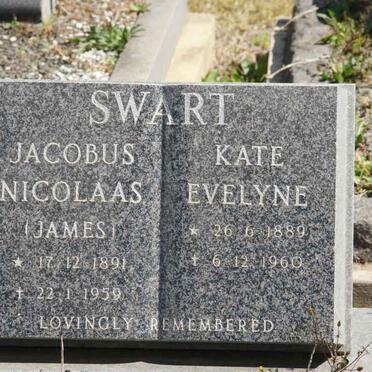SWART Jacobus Nicolaas 1891-1959 &amp; Kate Evelyne 1889-1960