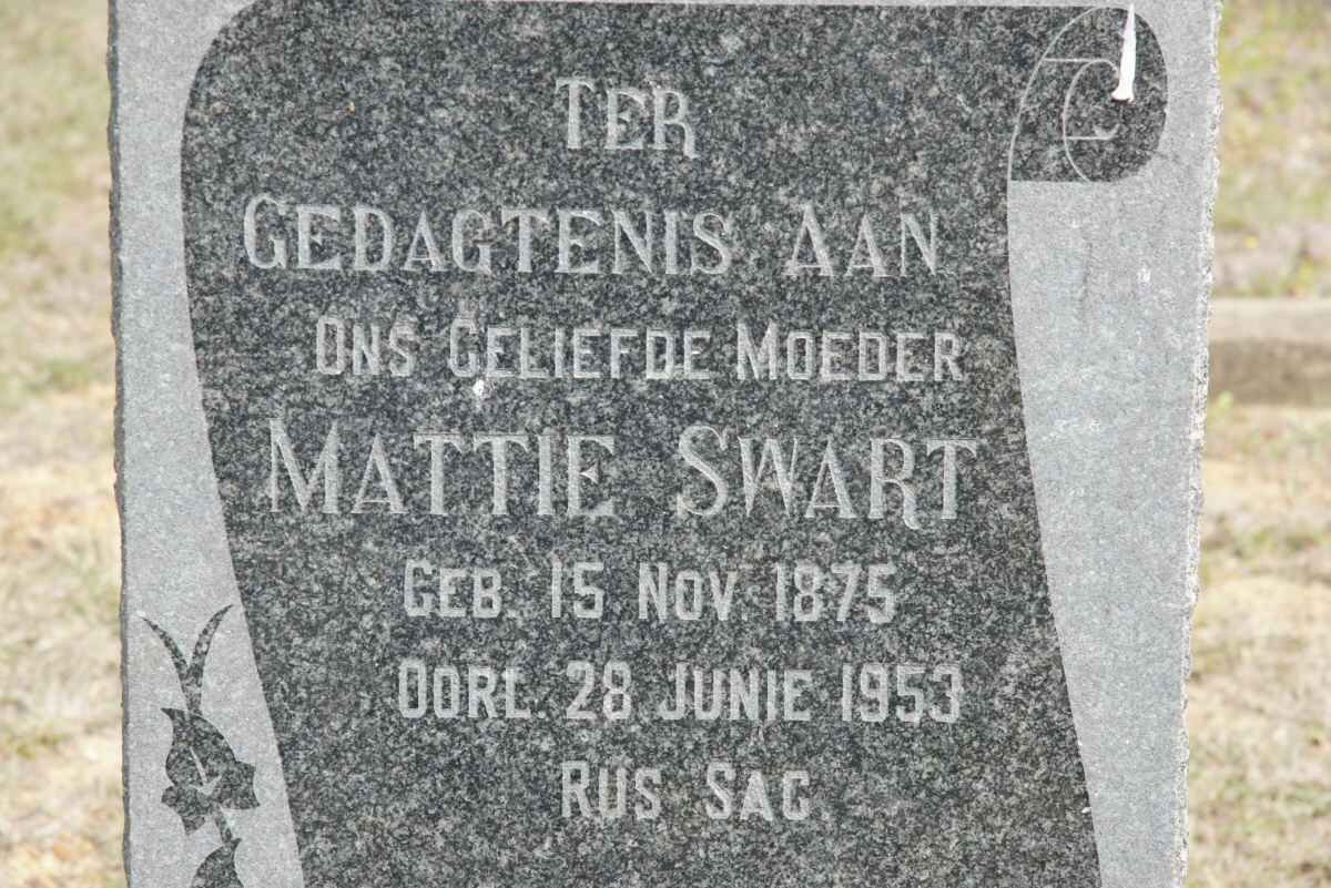 SWART Mattie 1875-1953