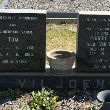 VILJOEN Tom 1893-1984 &amp; Phoebe Hester VAN DER WATT 1905-1968