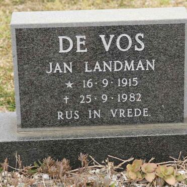 VOS Jan Landman, de 1915-1982