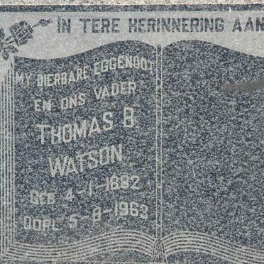 WATSON Thomas B. 1882-1963