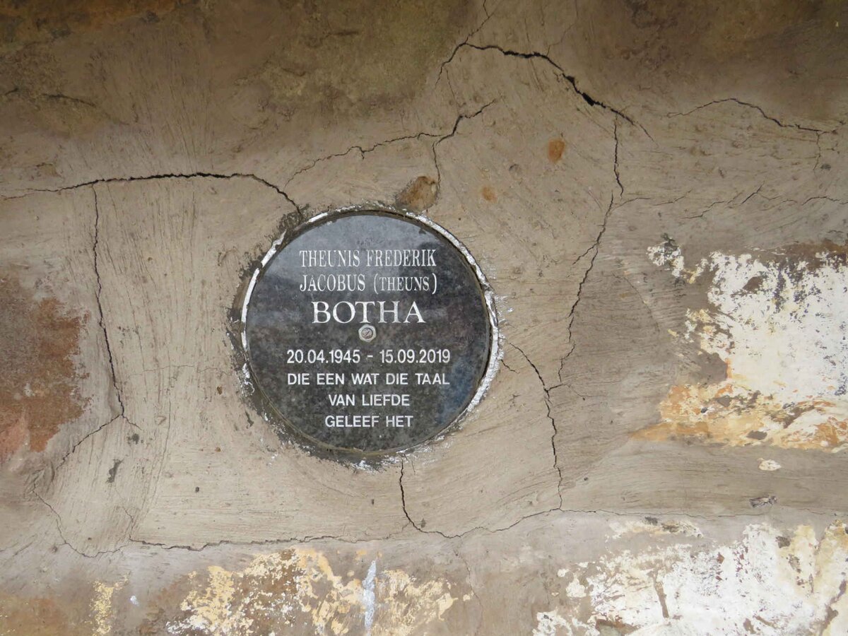 BOTHA Theunis Frederik Jacobus 1945-2019