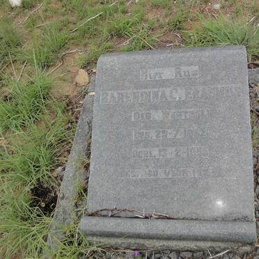 ERASMUS Barendina C. nee WENTZEL 1882-195?