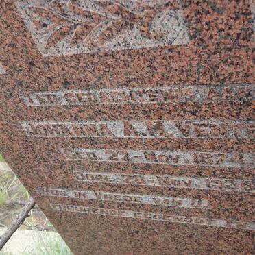 VENTER Johanna A.M. 1874-1935