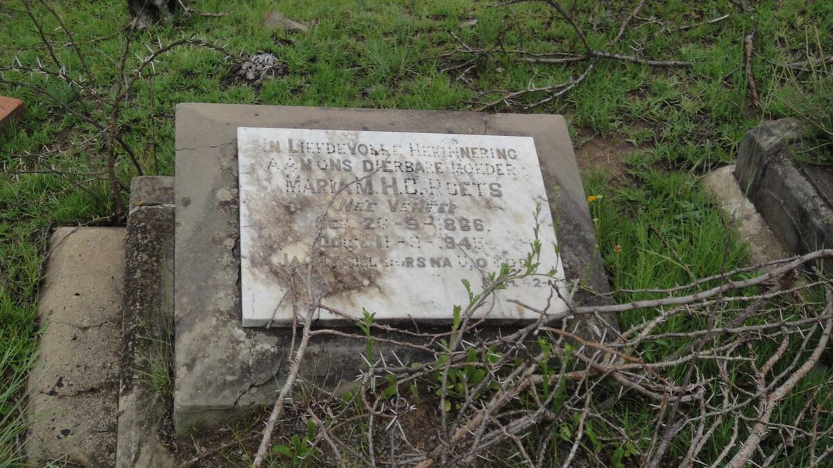 ROETS Maria M.H.C. nee VENTER 1866-1945