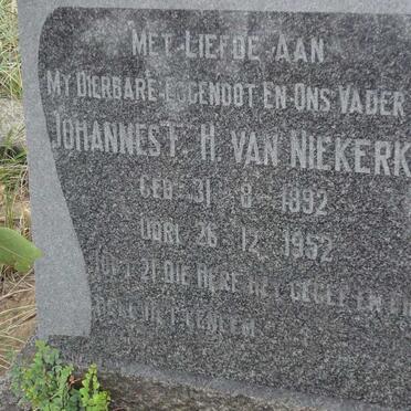 NIEKERK Johannes F.H., van 1892-1952