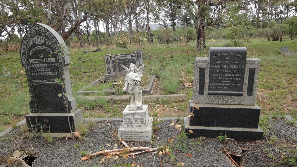 HILLHOUSE John McPherson 1874-1952 &amp; Gertrude Annie 1886-1932 :: HILLHOUSE Lionel Kitchener 191?-1921