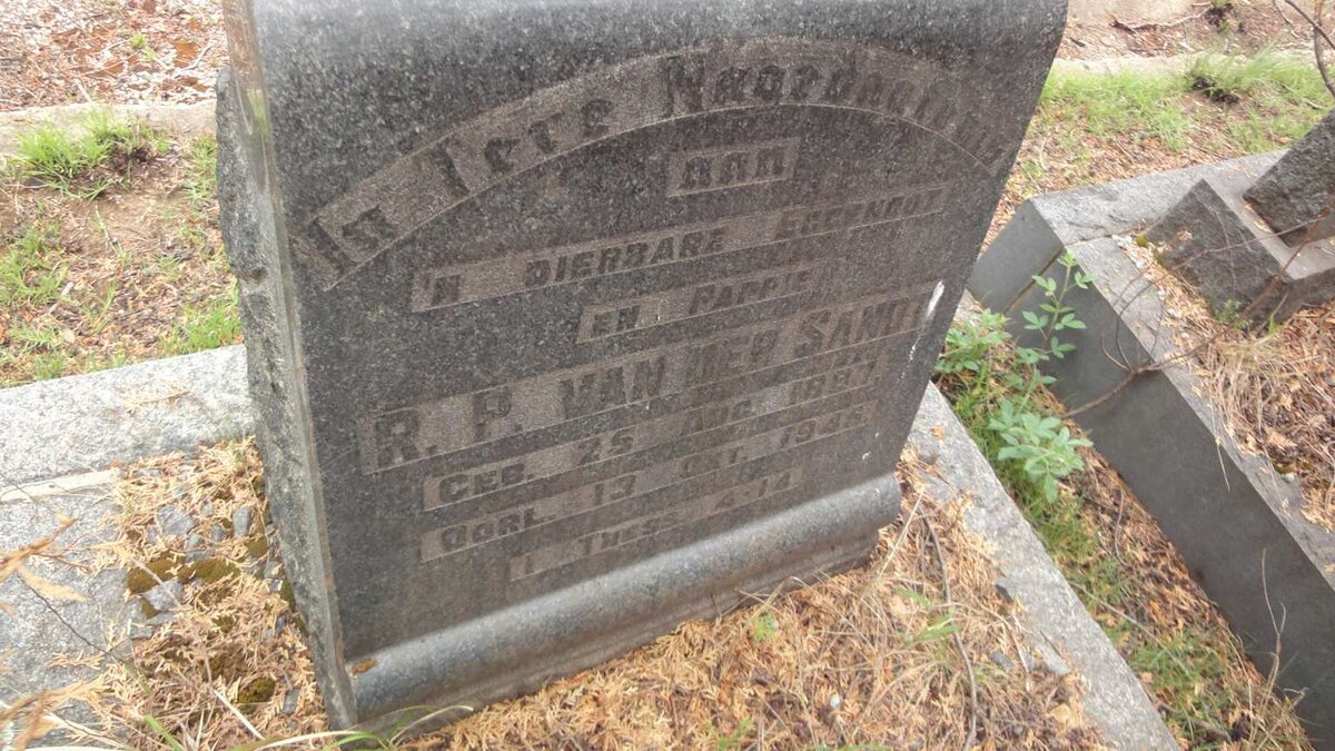 SANDT R.P., van der 1887-1945