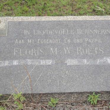 ROETS Floris M.W. 1892-1960