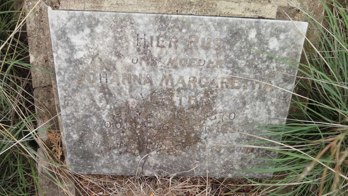 VENTER Johanna Margaretha 1870-1938