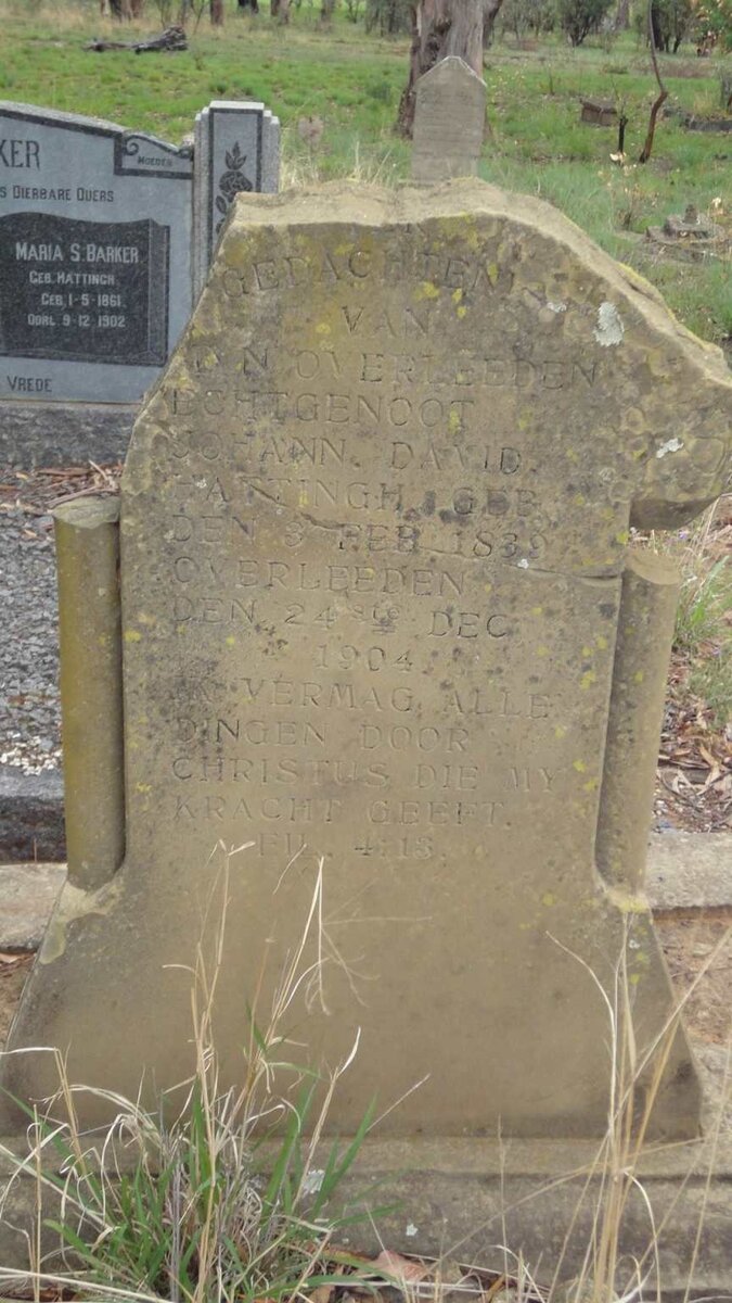 HATTINGH Johann David 1839-1904