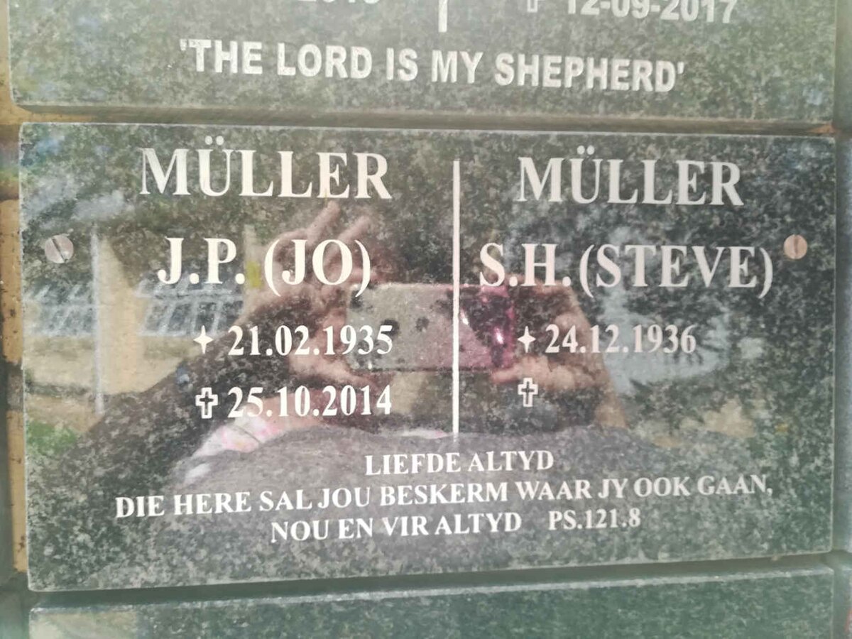 MÜLLER J.P. 1935-2014 &amp; S.H. 1936-